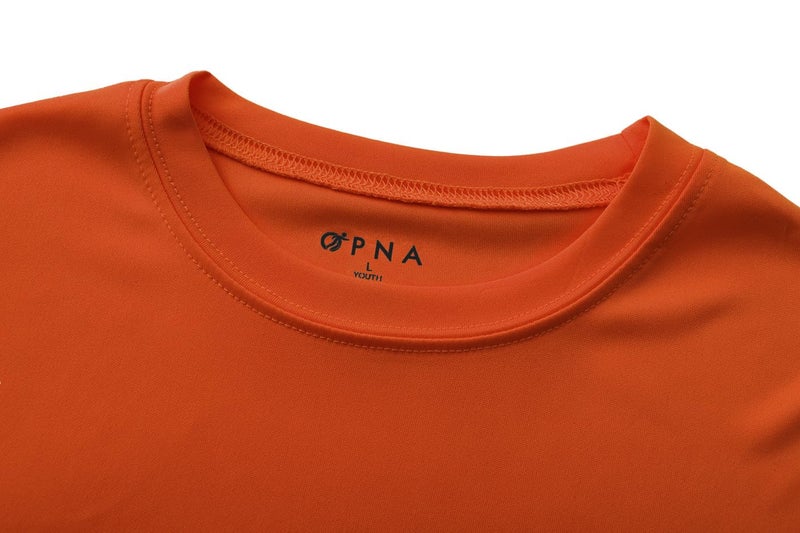 Opna Youth Boys Dri Fit Athletic T Shirts for Boys & Girls Sports Undershirt â€“ Youth & Teen Sizes DEEPORN-M Orange - Image 5